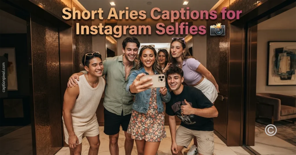 Short Aries Captions for Instagram Selfies