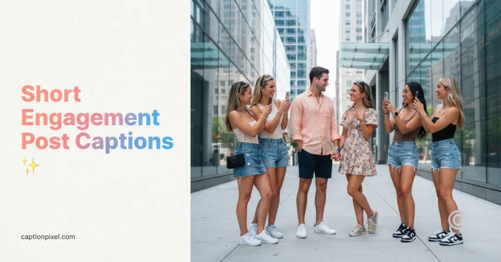 Short Engagement Post Captions