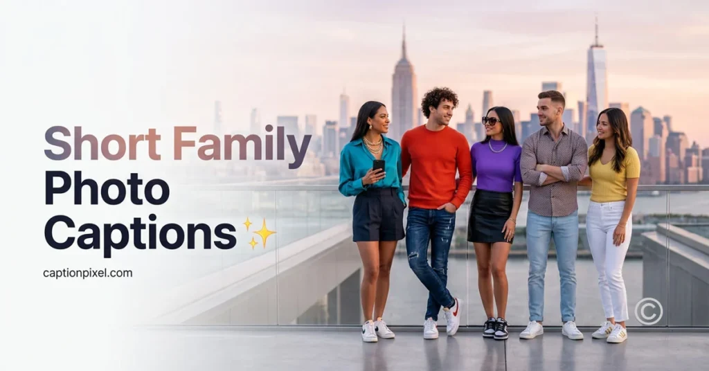 Short Family Photo Captions