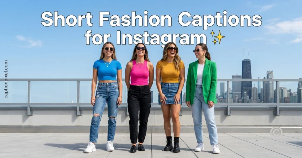 Short Fashion Captions for Instagram