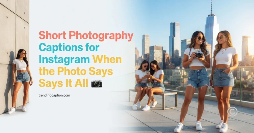 Short Photography Captions for Instagram When the Photo Says It All