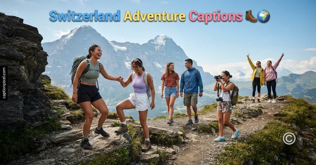 Switzerland Adventure Captions