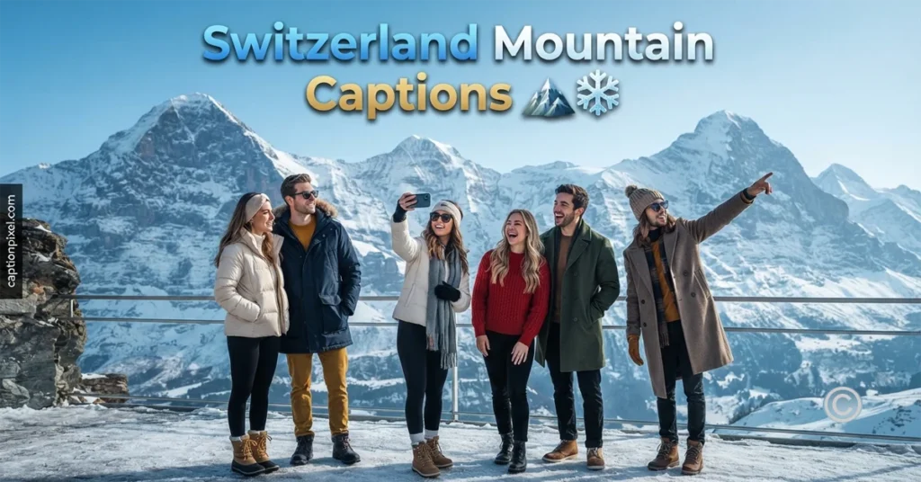Switzerland Mountain Captions