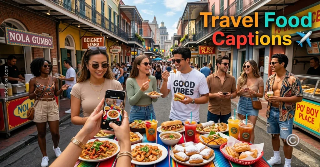 Travel Food Captions