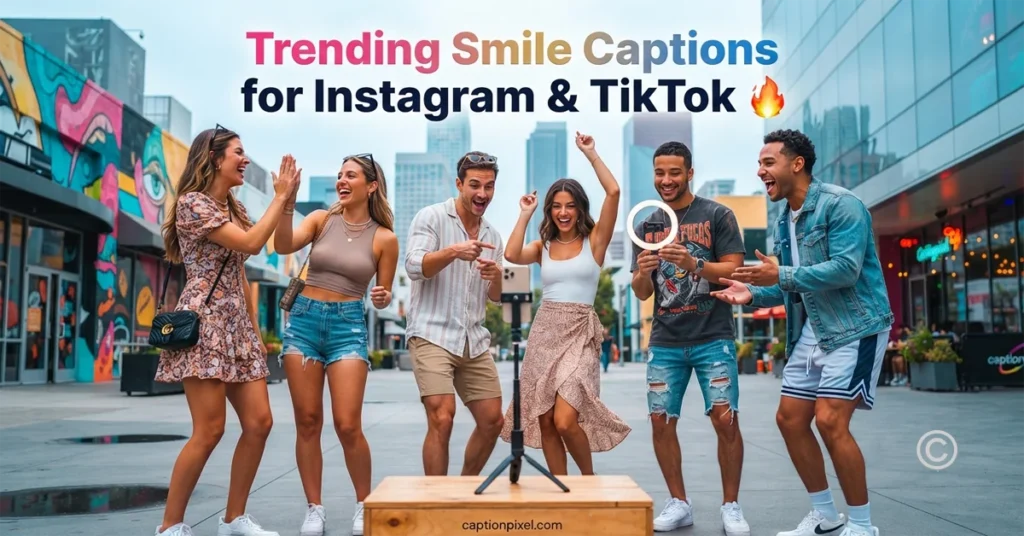 Trending Smile Captions for Instagram