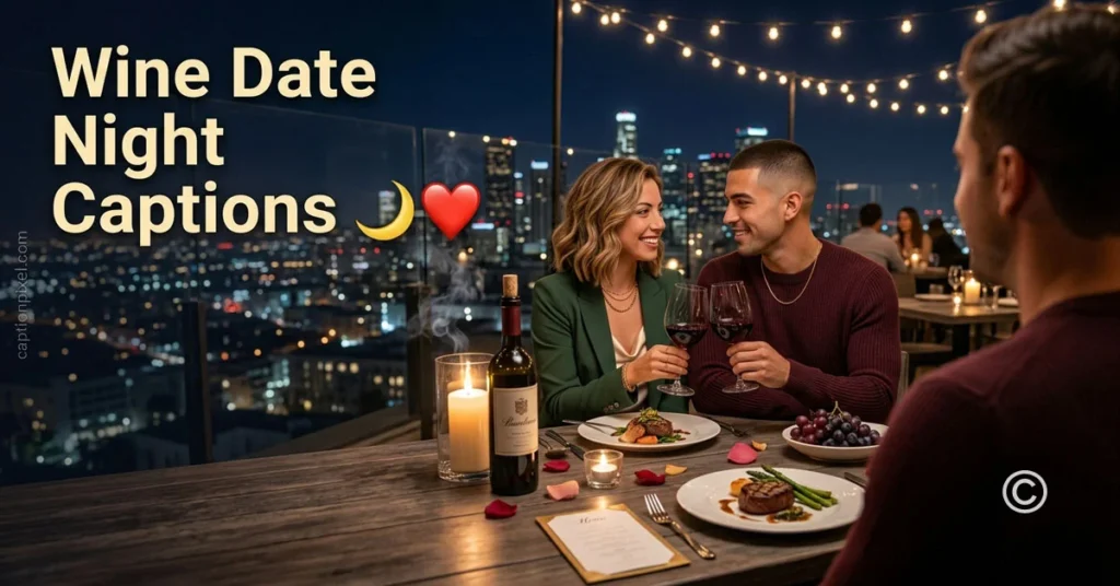 Wine Date Night Captions