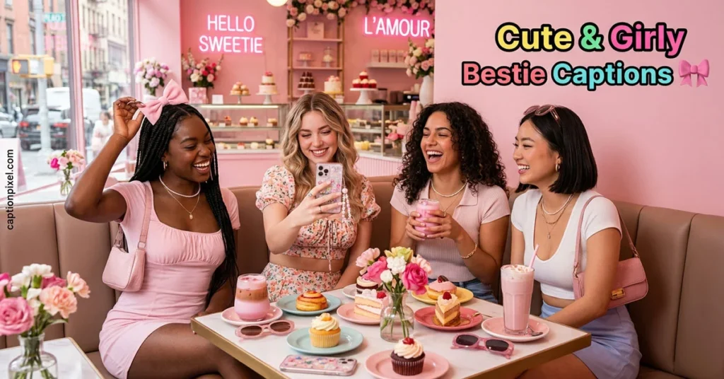 Cute & Girly Bestie Captions